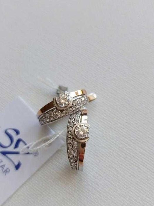 Сережки срібло 925 ДСТУ + золото 375 ДСТУ, серьги, україна