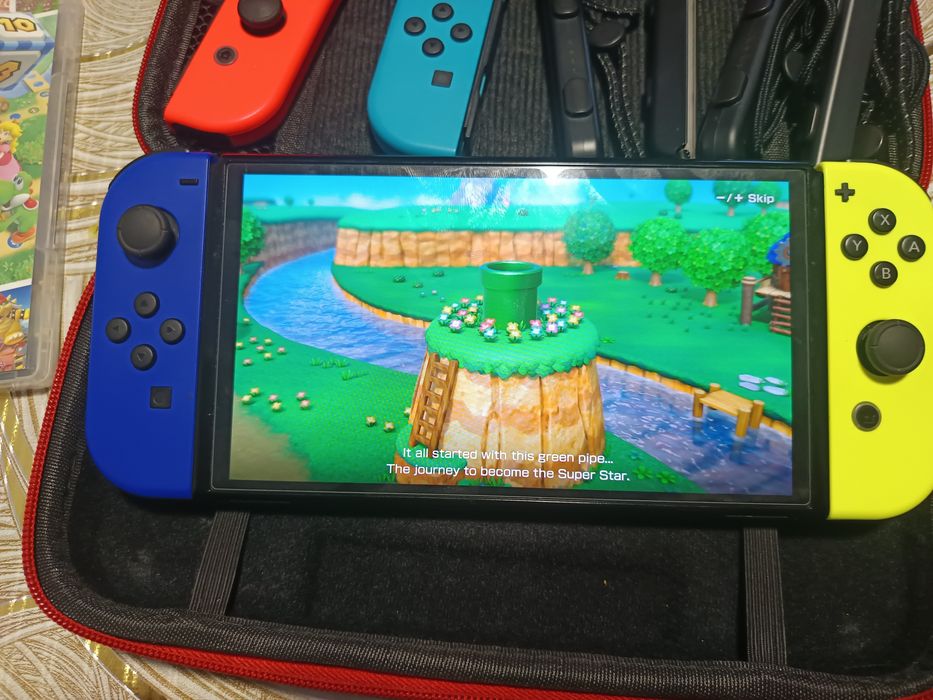 Nintendo Switch OLED  (64 GB) 4 x  joy  8 gier
