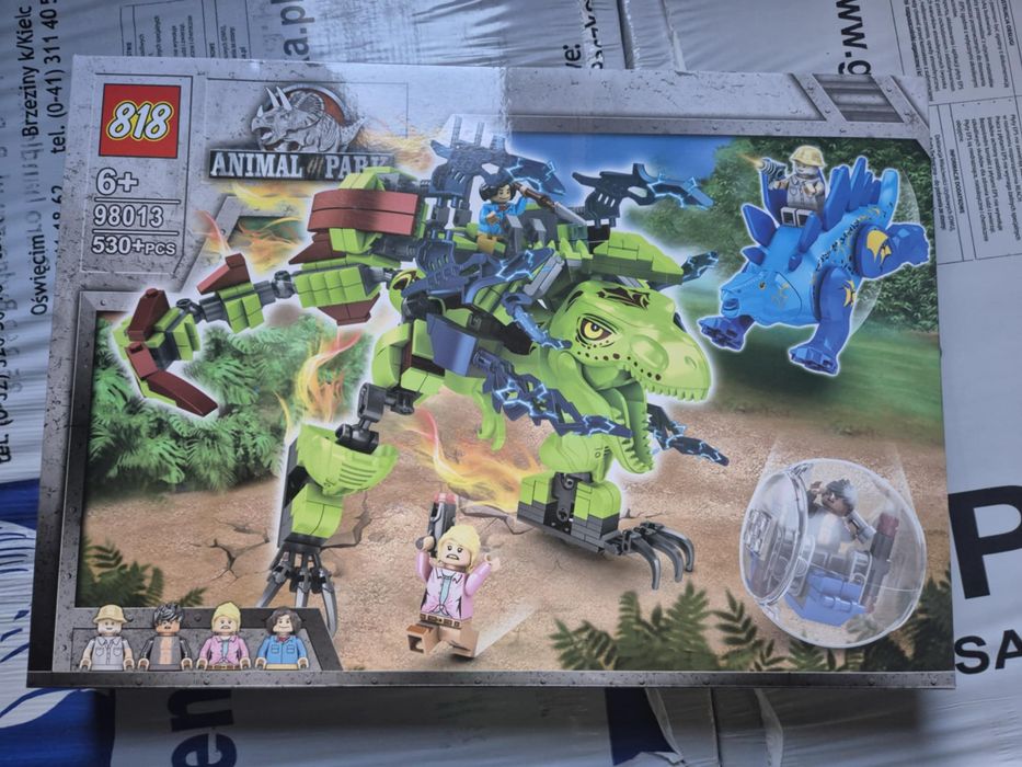 Nowy zestaw klocków Animal park dinozaury 818 lego