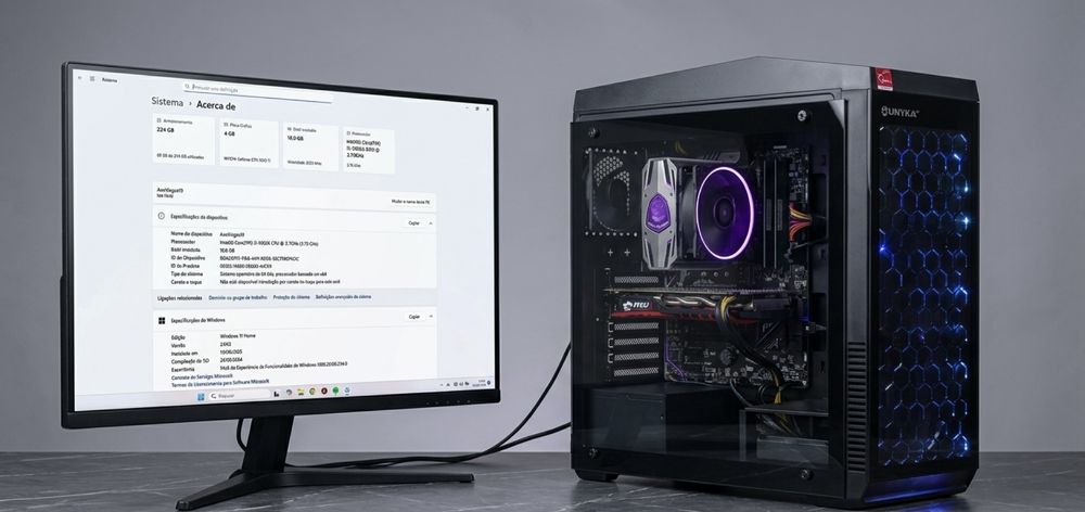 Computador Gaming Desktop - Intel i5-9600K | 16GB RAM | GTX 1050 Ti