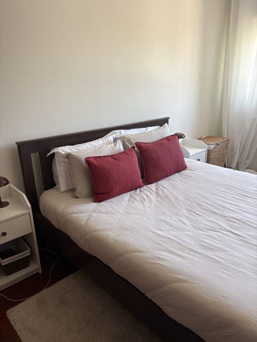 Cama SONGESAND IKEA Castanho Nogueira
