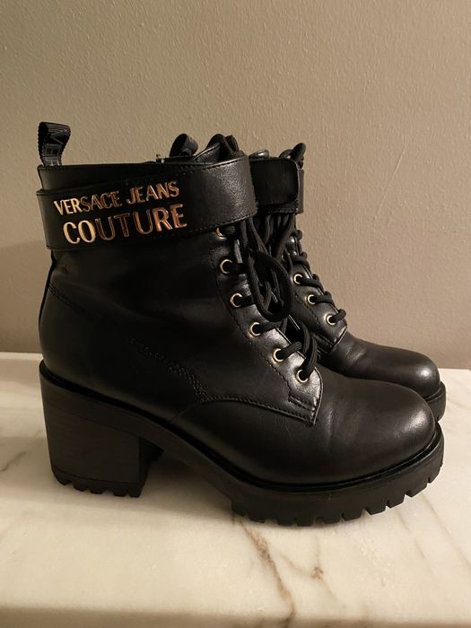 Botki skórzane Versace Jeans