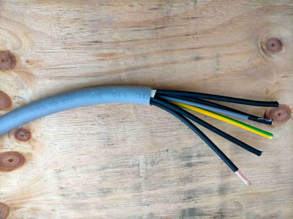kabel przewód 5 x 2,5 mm linka