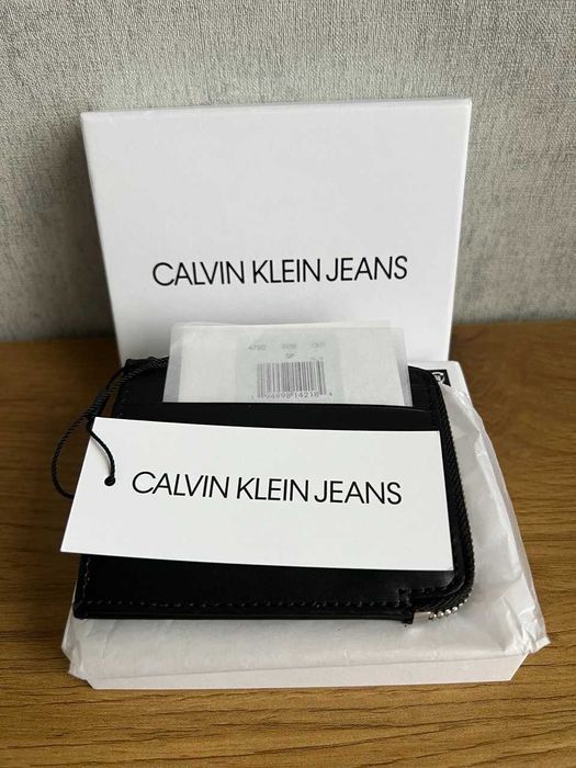 Гаманець Кардхолдер візитниця Calvin Klein Оригінал! Натуральна шкіра