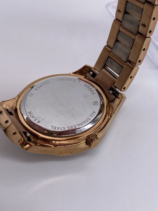 Zegarek damski złoty kobiecy Fossil ES4755 bransoletka biżuteria