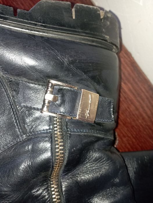 Сапожки шкіряні на овчині