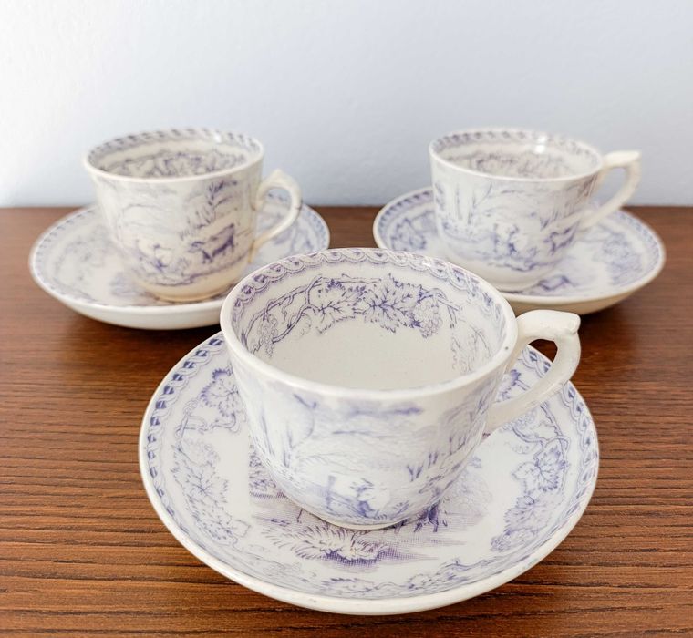 Trio de Chávenas Inglesas