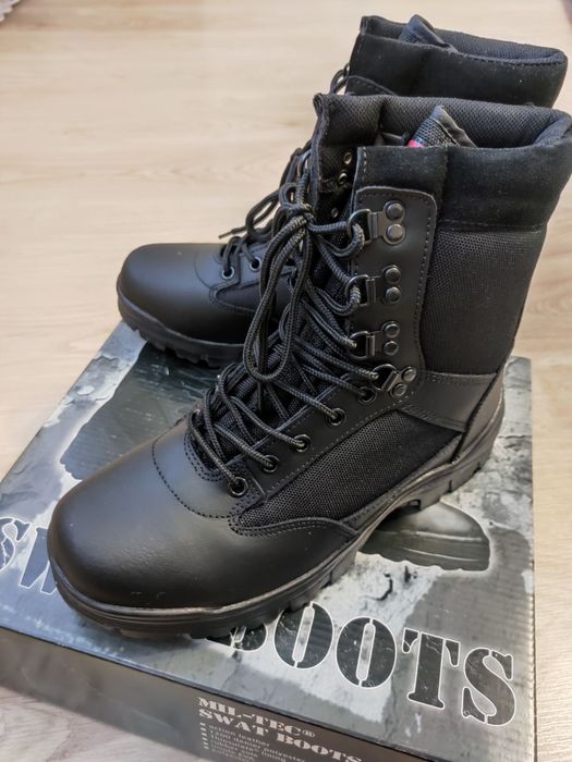 Тактичні Берці MIL-TEC Swat-Boots розмір 42 чорні (черевики)