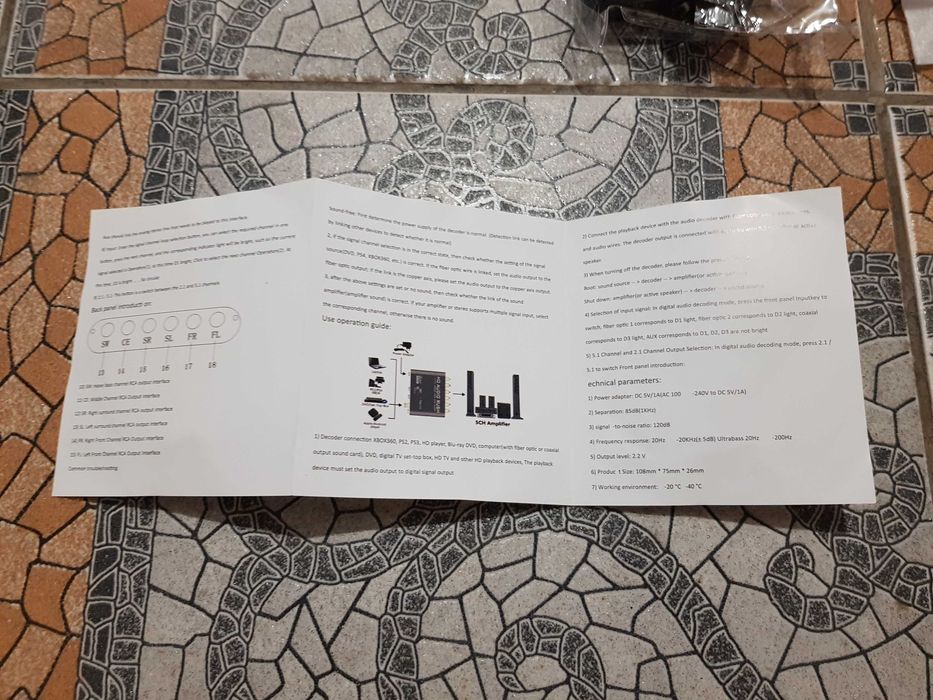 Аудіо перетворювач Hd audio rush digital surround sounddecoder