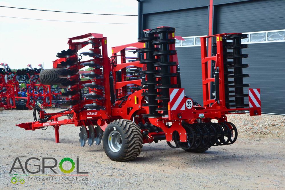 Brona talerzowa ciągana AGRIMET MULTICAT 5m Rolmako U652 4 6 8m