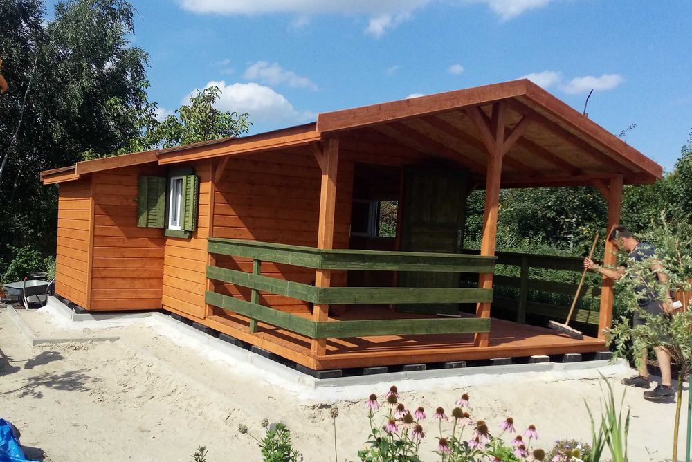 Domki drewniane STUGA 24 m² bez pozwolenia, z montażem