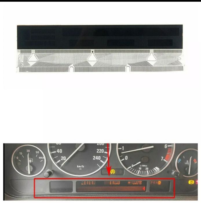 Display lcd vdo instrumentação para quadrantes bmw E38 E39 E53 x5