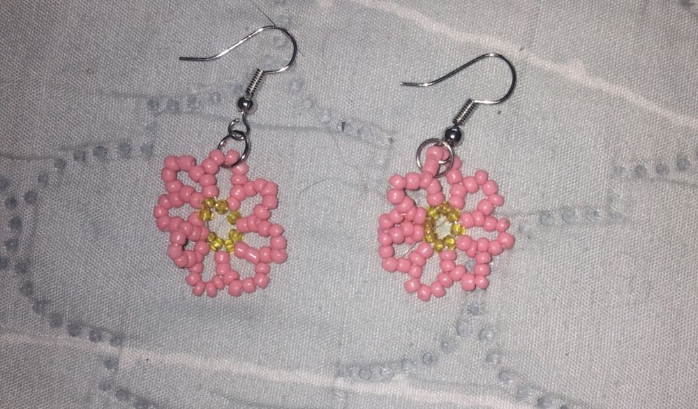 Серьги из бисера