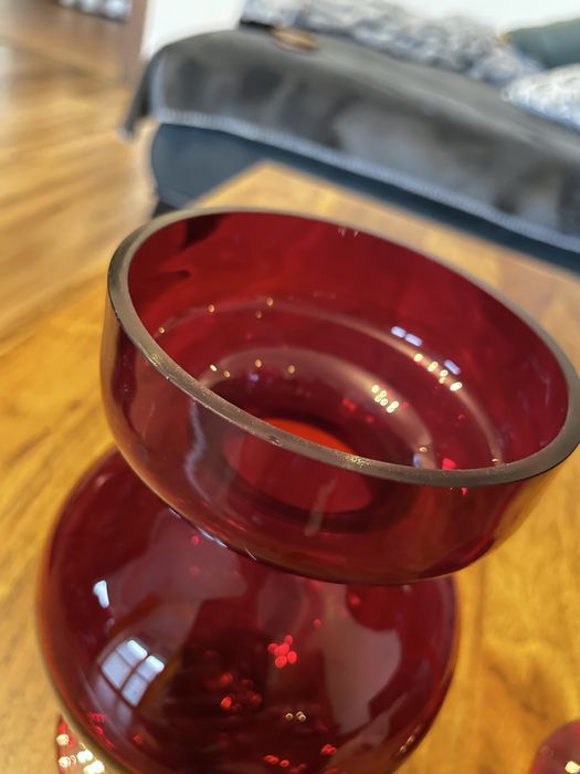 wazon/świecznik.  Huta Szkła Gospodarczego "Sudety"