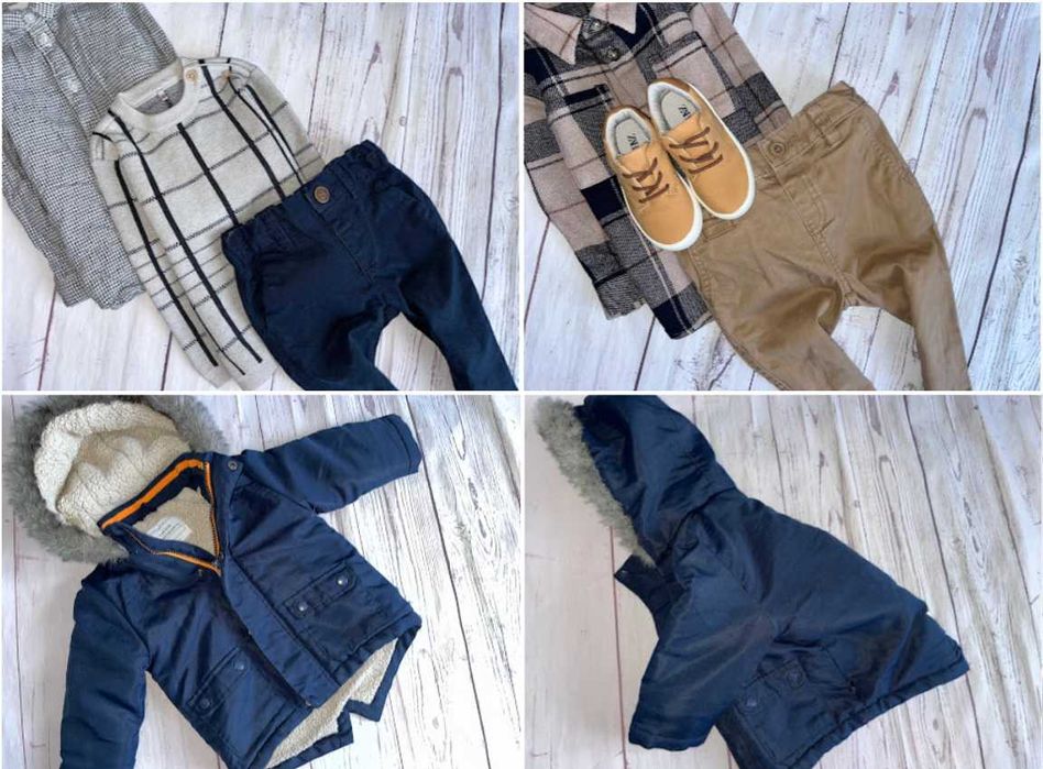 r.80-86 Mega paka 60szt zestaw ubranek dla Synka chłopca zara adidas