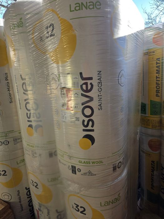 Wełna Szklana Isover Super Mata Plus 15 cm 0,32 Lanae  Transport Cała