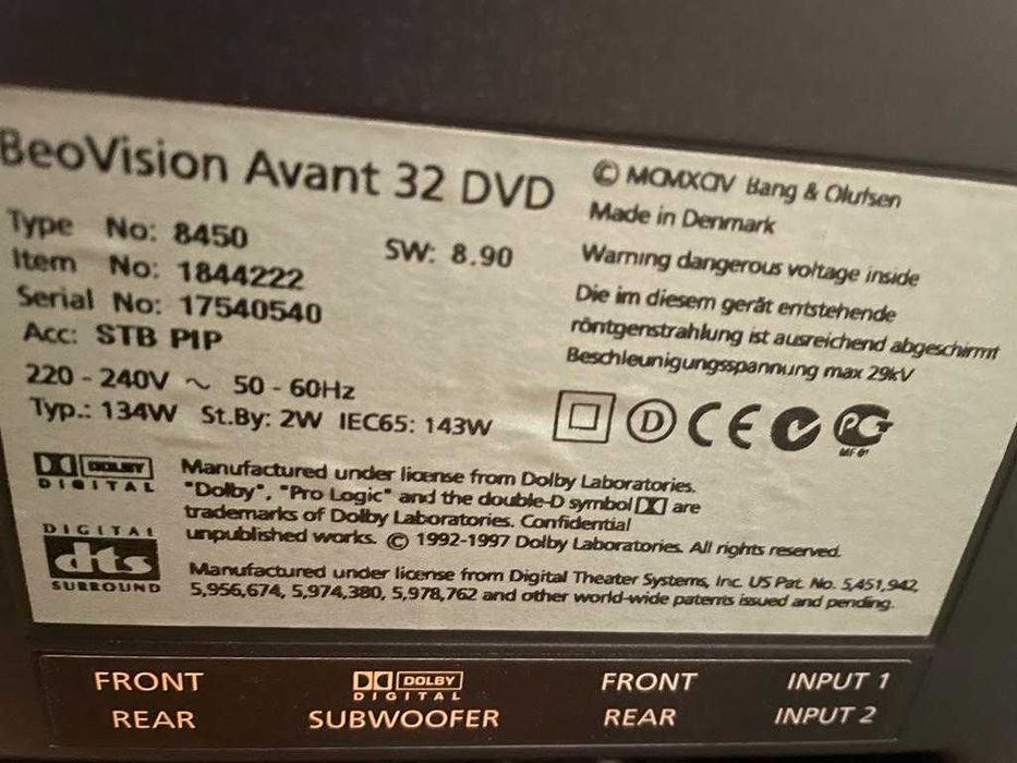 Bang Olufsen TV Design Perfeitas Condições