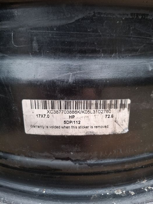 Alufelgi 17, 5×112 Audi,VW ,Seat