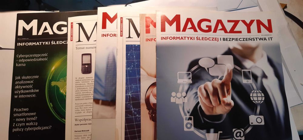 stare gazety czasopisma Magazyn informatyki śledczej 6 szt.