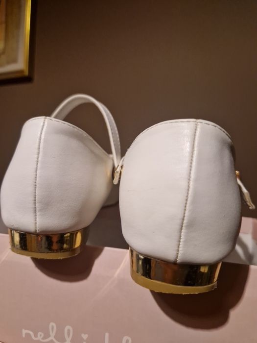 Buty komunijne białe  rozm. 35