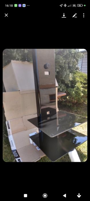 Uchwyt na Telewizor szklane półki