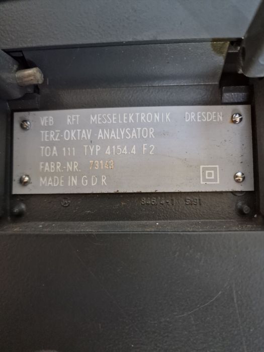 RFT terz oktav analysator TOA 111