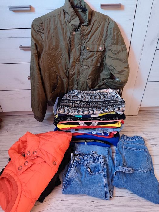 Mega paka damskich ubrań S M