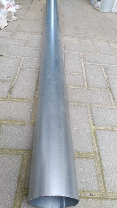 Rynna stalowa ocynk, pełna, fi 10mm, 158cm