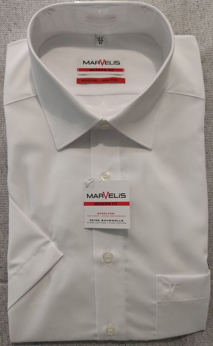 Білі чоловічі сорочки Marvelis