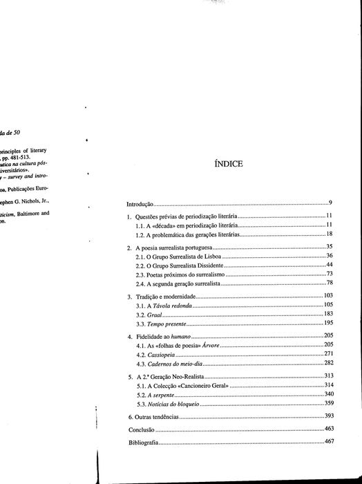 Tendências Dominantes da Poesia Portuguesa da década de 50