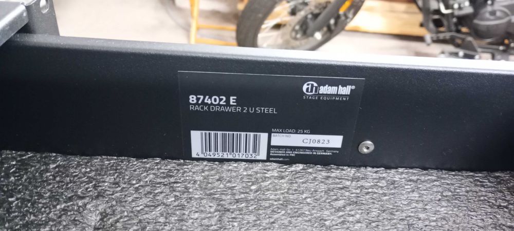 Szuflada rack 2U Adam Hall 87402E