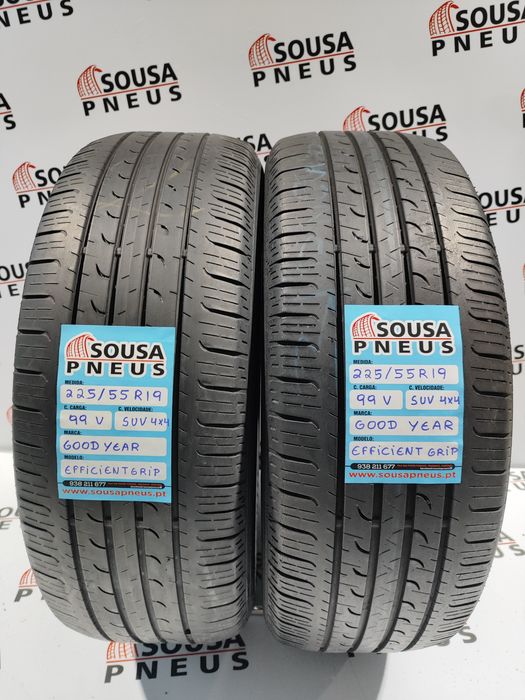 2 pneus semi novos 225-55R19 99v  Good Year - Oferta dos Portes