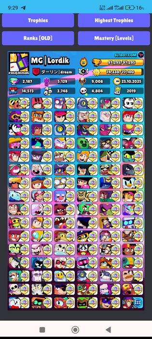 Лучший акк бравл старс