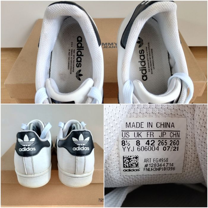 Buty sneakersy 42 Adidas Superstar white unisex