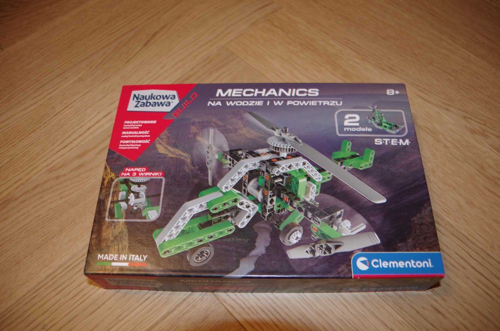Clementoni Mechanics Helikopter i Airboat   2 modele