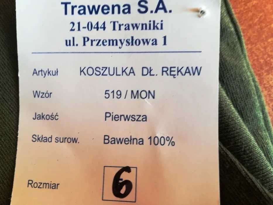Koszulka khaki z dł. rękawem wzór 519/MON