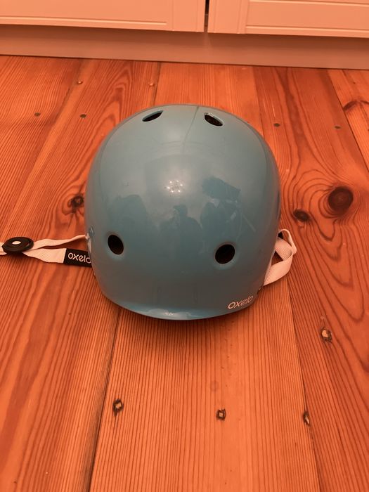 Kask turkusowy 50-54cm dziecięcy