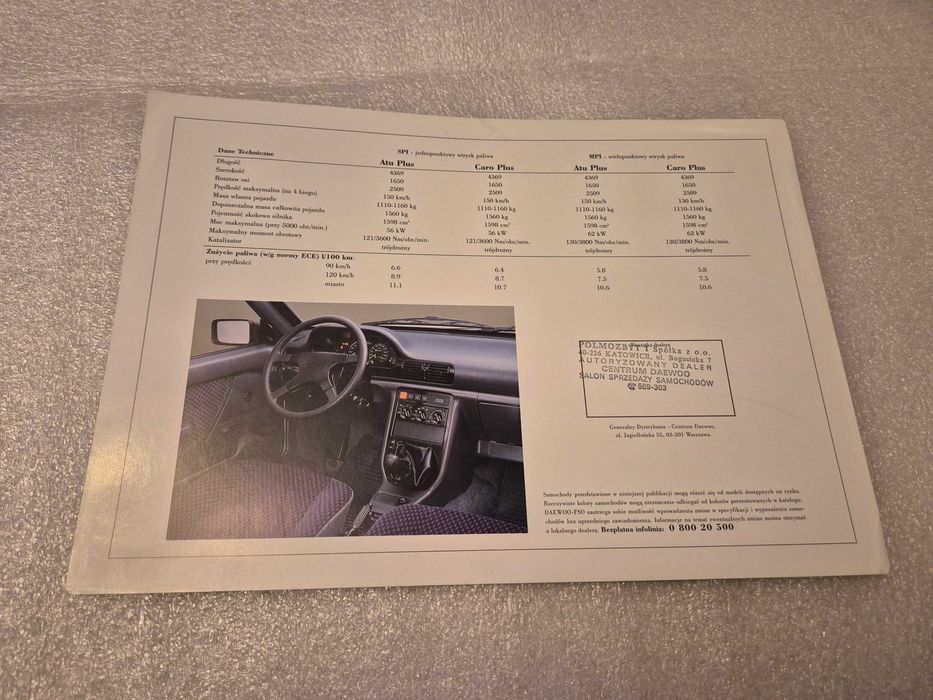 Prospekt / Folder Polonez Plus ! ! !