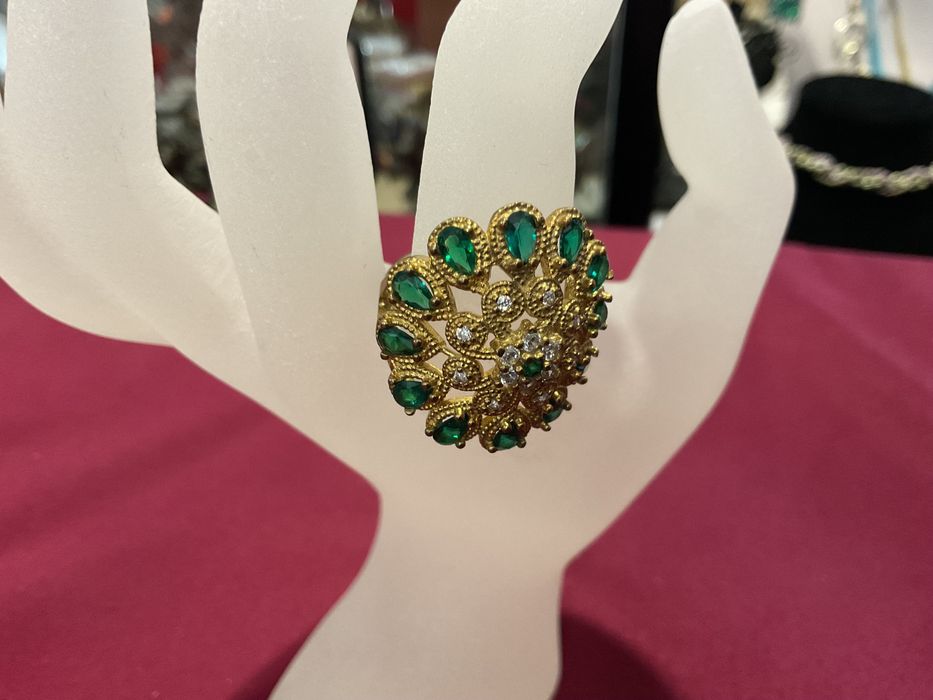 Anel prata banhado a ouro medida 21 mm   Anúncios abaixo