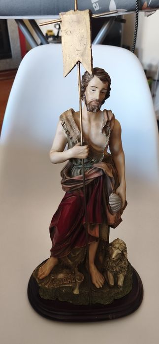 Estátua grande  S. João  49 cm x 20 cm