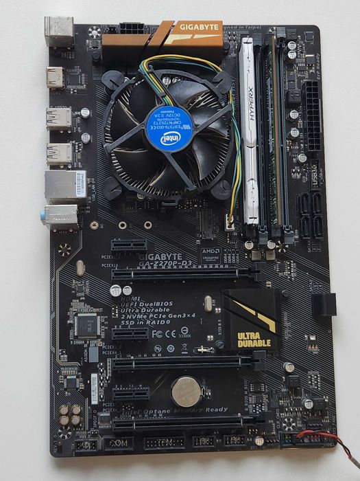 Материнская плата Gigabyte GA-Z270p-D3 + DDR4 8гб celeron g3900