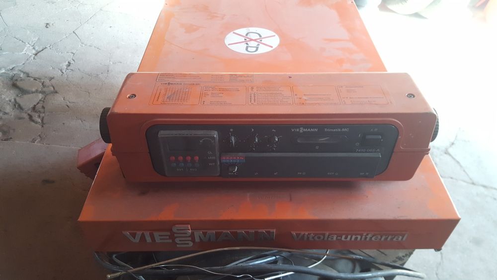 Piec viessman palnik zbiornik rozdzielacz palenisko sterownik Oertli