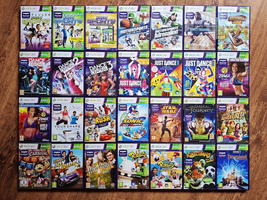 Gry XboX 360 Kinect Just Dance Central Sports Star Wars Inne