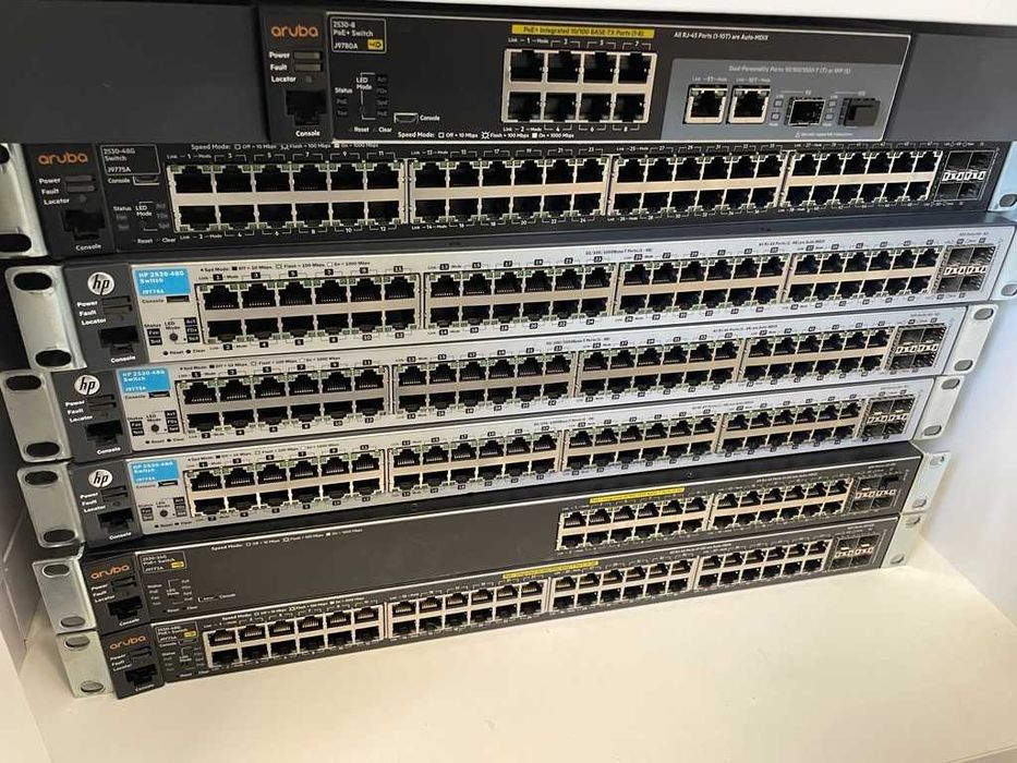 Vendo Switch HP Aruba muito bom estado: conjunto ou separado (8, 24 , 48 portas POE)