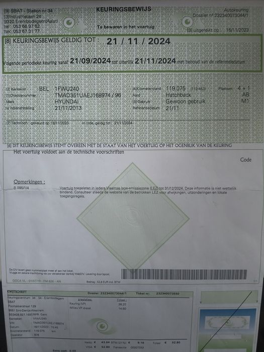 Hyundai 1.6 CRDI/110km/szklany dach/led/skóra/potwierdzenie przebiegu/