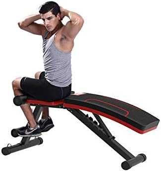 Banco de musculação dobrável, 113 x 50 x 130 cm, peso máx: 250 Kg