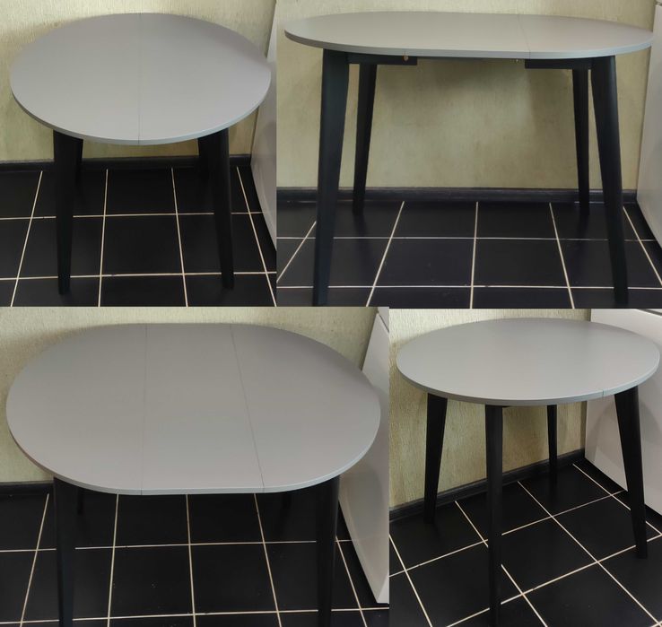 Стіл Стол Круглий Мармур Під Старовину 900мм Кухоний Розкладний