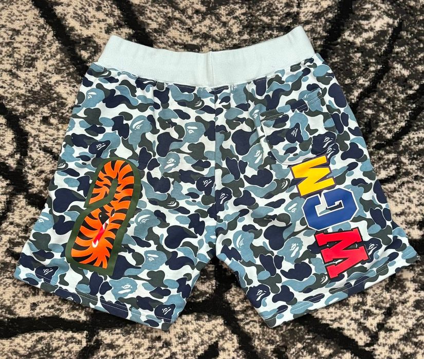 Spodenki Bape shark niebieskie