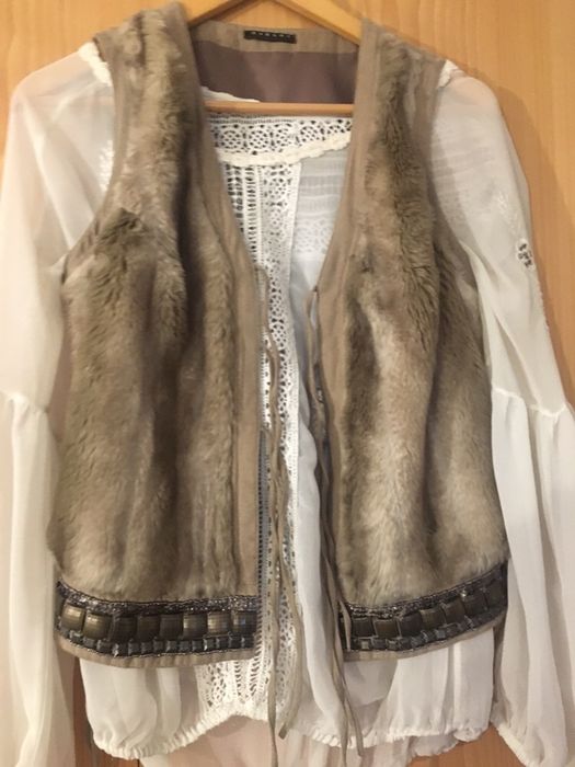 Colete de pelo Sisley