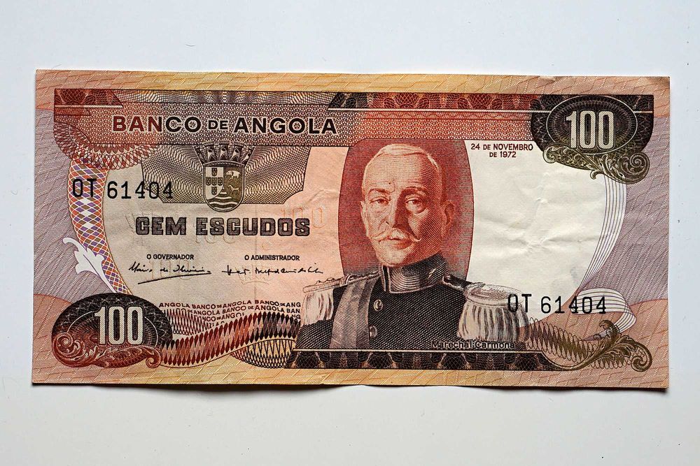 Notas 100 Escudos - 1972 Angola
